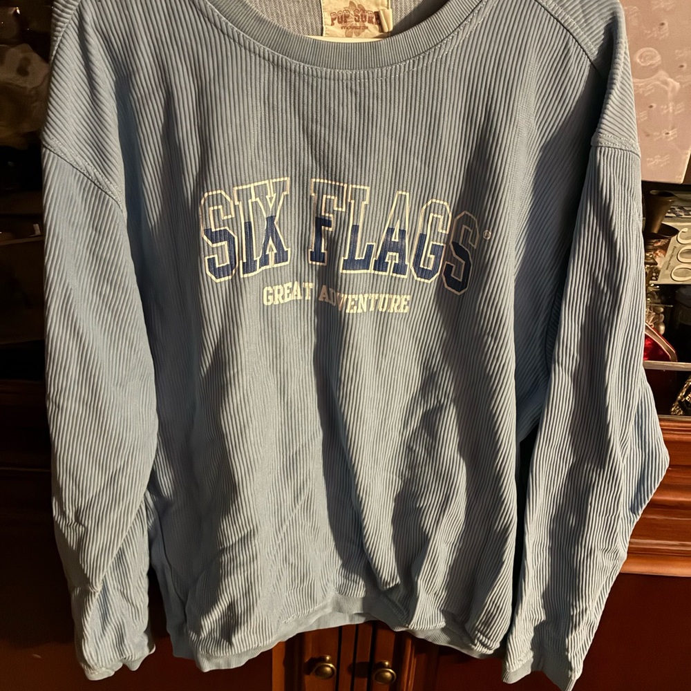 Blue Six Flags Sweatshirt